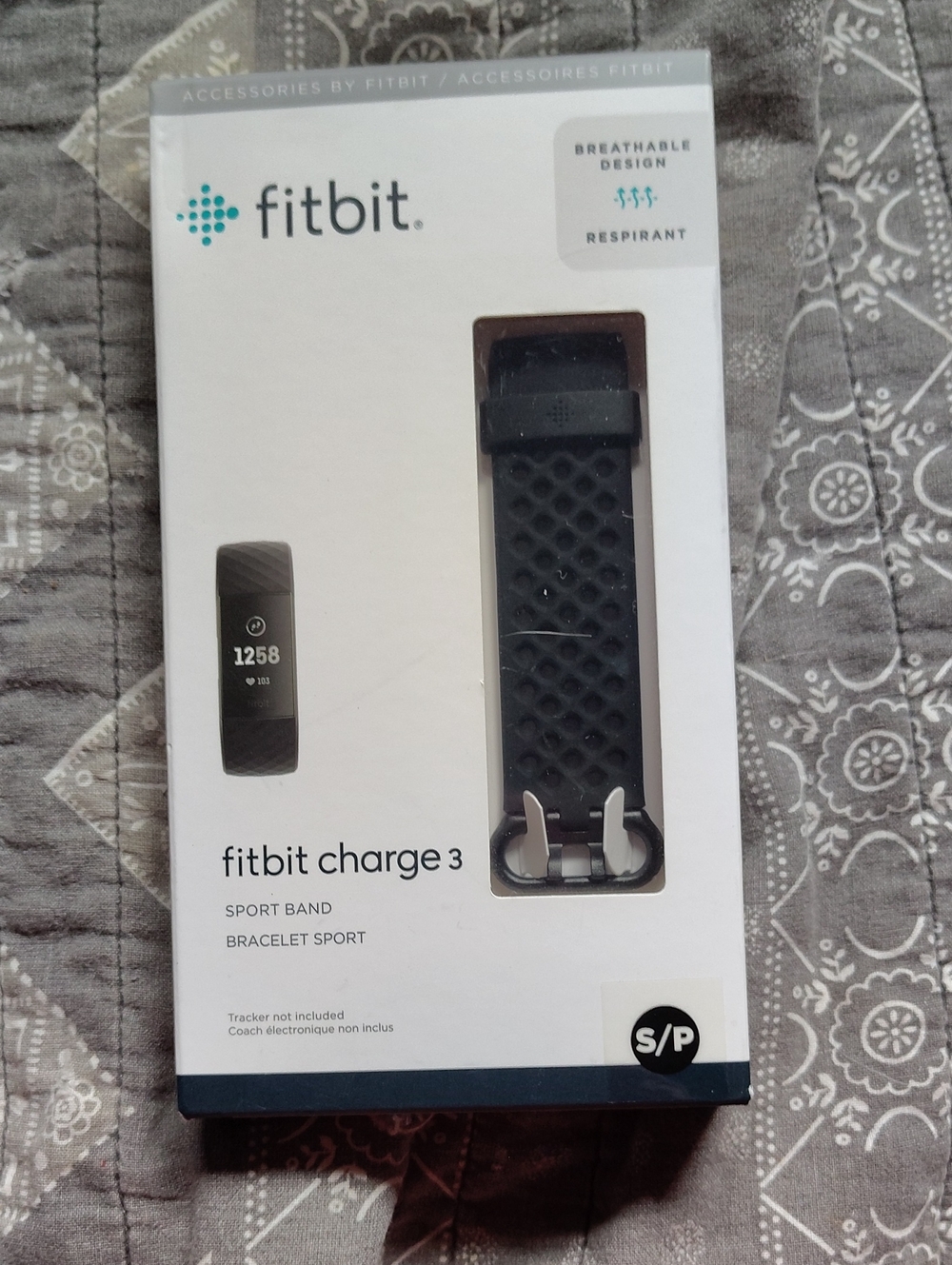 fitbit Charge 3 Sport Band - Black